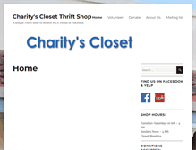 Tablet Screenshot of charityscloset.org